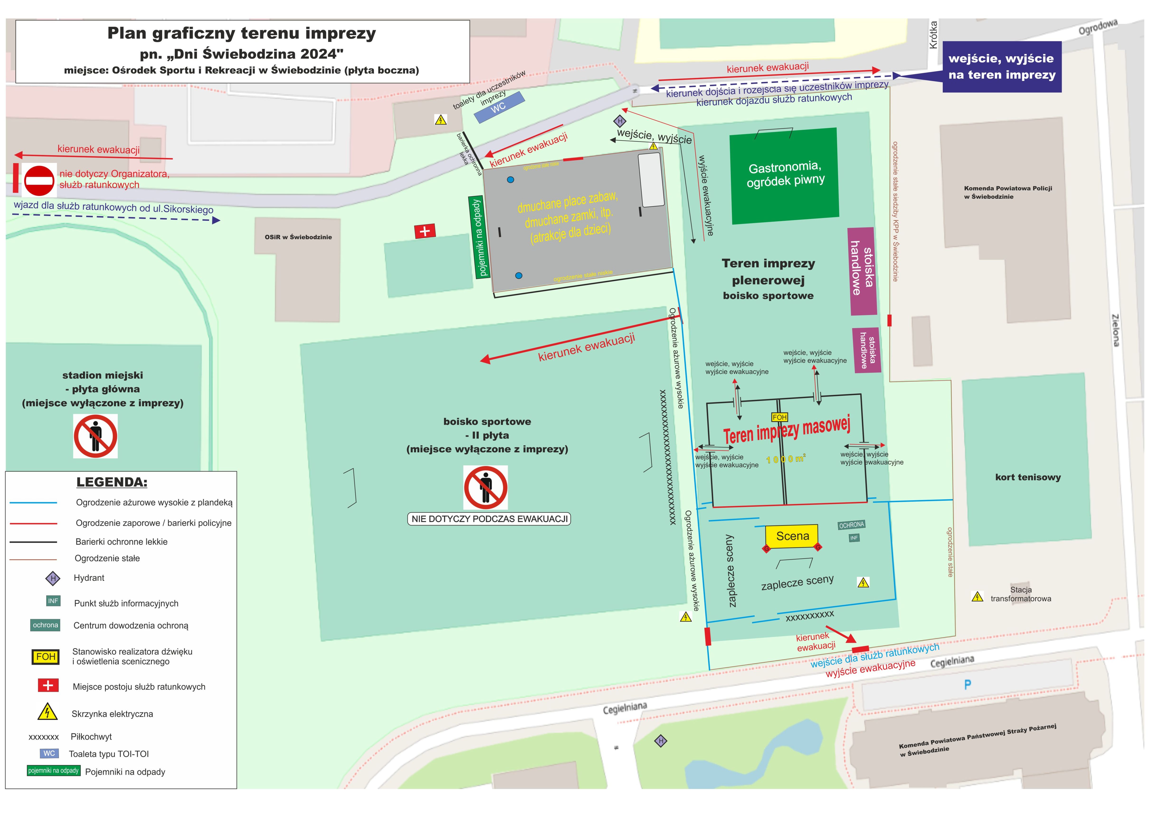 dni świebodzina 2024 graficzny plan terenu
