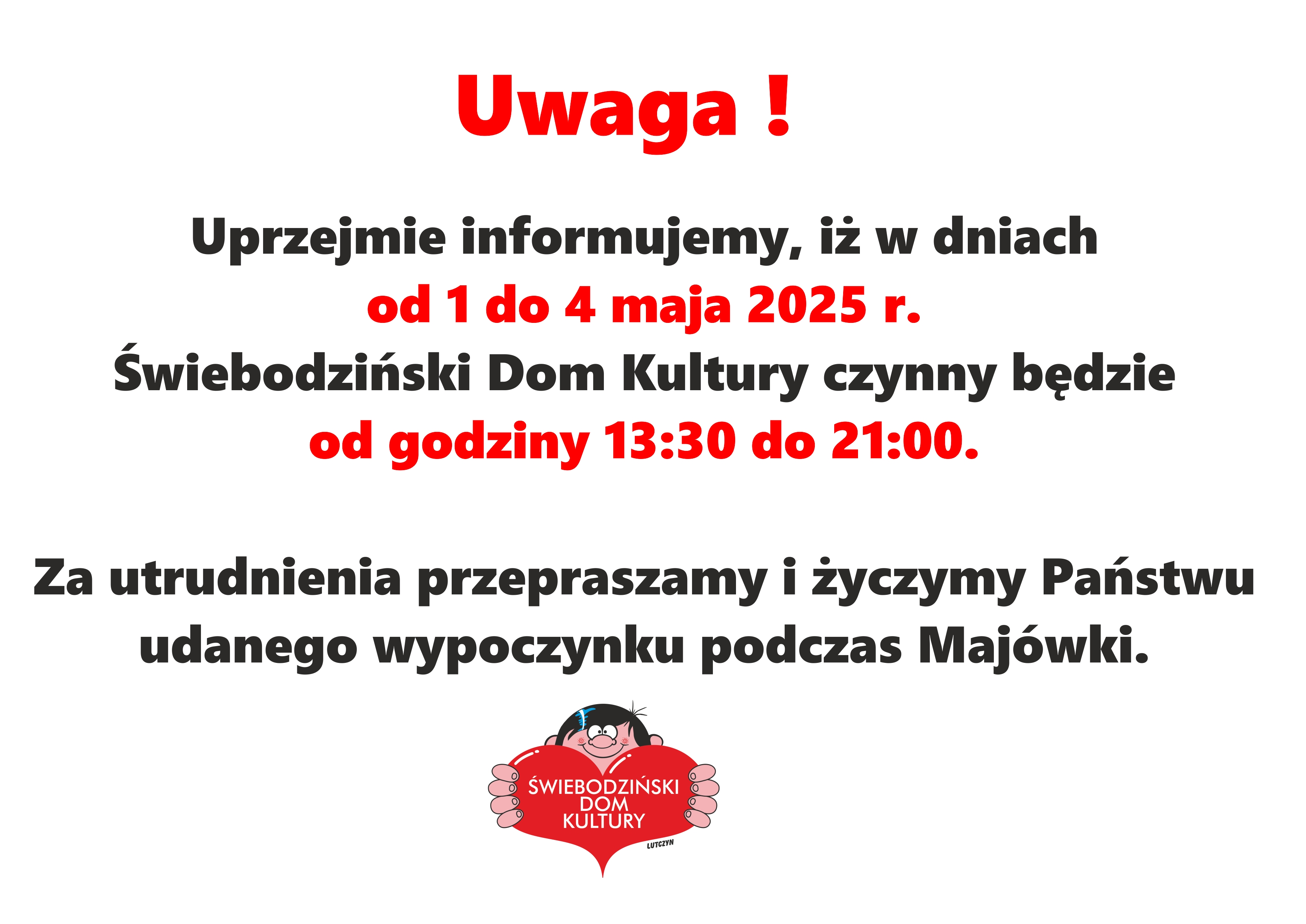 Uwaga Majówka 2025